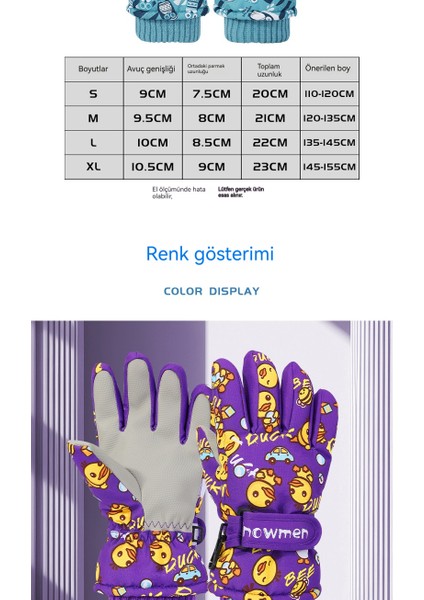 Çocuklar Için 5 Parmaklı, Çizgi Filmli, Kar Kaymağına Karşı Isıtmalı, Rüzgardan Koruyan, Su Geçirmez ve Kaymaz, Kalınlaşmış, Polar Kaplamalı Eldiven (Yurt Dışından) fiyatları