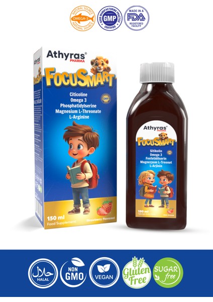Focusmart Sitikolin, Omega 3, Fosfatidilserin, L-Arjinin, L-Treonat Şurup 150 Ml fiyatları