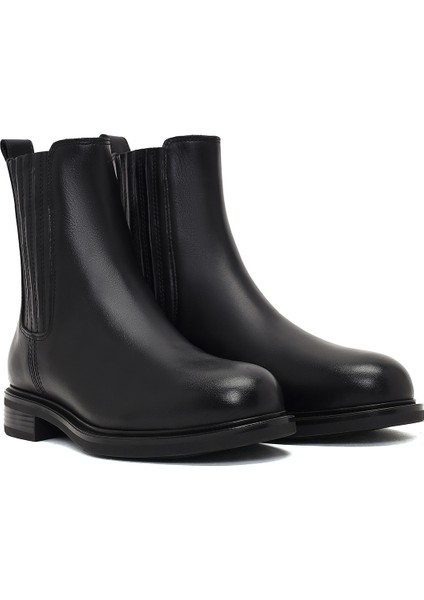 Kadın Siyah Deri Chelsea Bot 25WFD230218 fırsatları