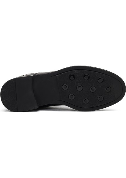 Kadın Siyah Deri Chelsea Bot 25WFD230218 indirimleri