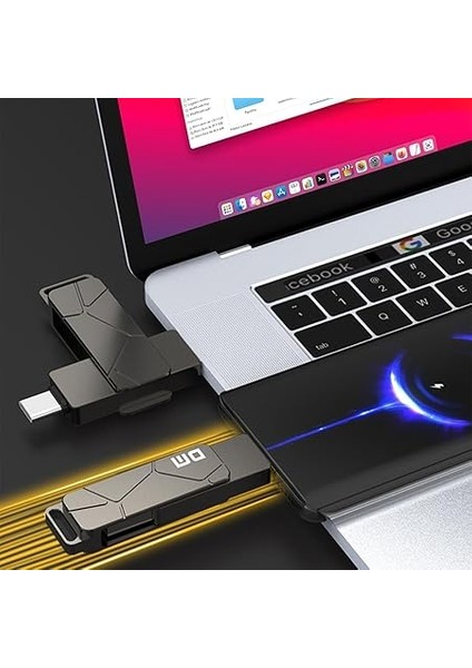 PD198 Metal Usb3.2 Gen1 Type-C Otg Flash Bellek 256GB modelleri