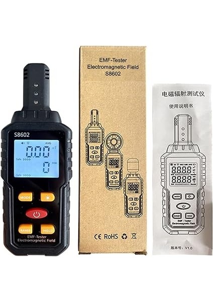 Geiger Radyasyon Dozimetre Emf Metre Otomatik Alarm Gerçek Zamanlı Ölçüm Radyasyon Dedektörü Test Cihazı fiyatları