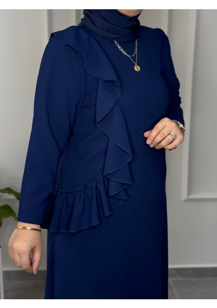 Marka Büyük Beden Tesettür Model Ilayda Double Krep Abiye Elbise 2.750,00 Tl fırsatları