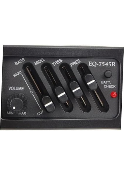 EQ-7545R Gitar Manyetiği Preamp Akustik Gitar Tuner 4 Bant Ekolayzer Manyetiği Amfi Için Siyah fiyatları