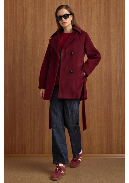 Apolet Detaylı Oversize Kısa Kaban MÜRDÜM 3149