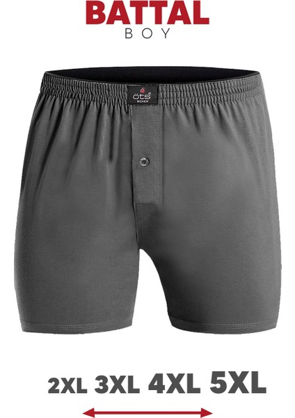 Erkek Boxer Battal Boy 3'lü Düğmeli, Süprem Kumaş (%100 Pamuk) fiyatları