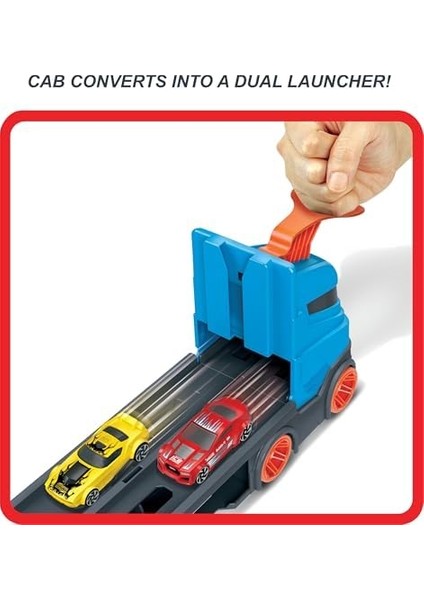 Sürat Pistli Tır Hot Sürat Pistli Tır, 3 Adet 1:64 Ölçekli Araba Içerir, 4-8 Yaş Arası Çocuklar Için GVG37 GVG37 fiyatları