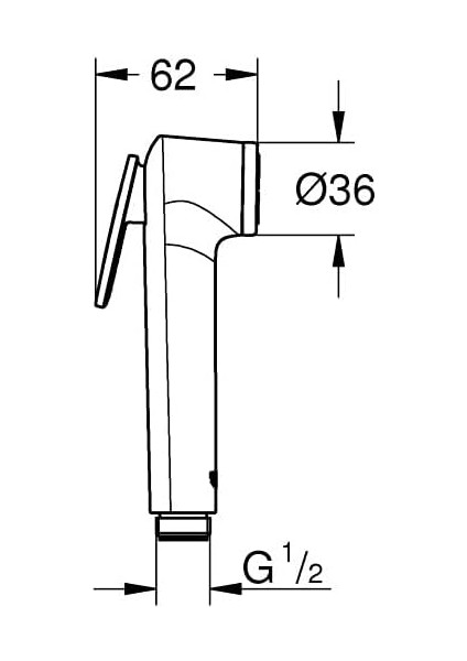 Tempesta-F Taharet Spreyi Için El Duşu 1 Akışlı- 27512001 indirimleri