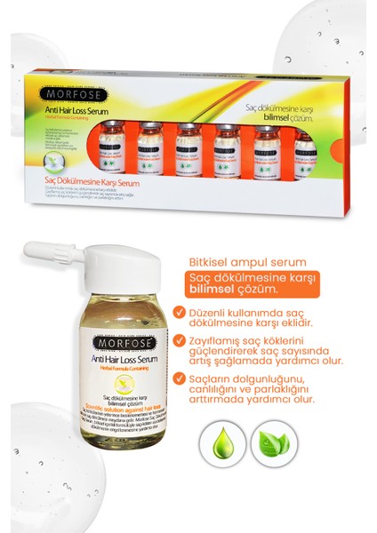 6x10ml Saç Dökülmesine Karşı Serum Unisex Kullanıma Uygun Bitkisel İçerik fiyatları