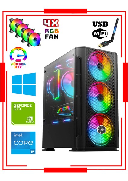 RM60 I5-3470 16GB 1tb HDD+256GB SSD 4gb GT730 23.8" Oyuncu Masaüstü Bilgisayarı modelleri