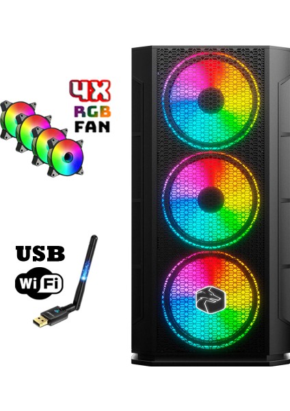 RM60 I5-3470 16GB 1tb HDD+256GB SSD 4gb GT730 23.8" Oyuncu Masaüstü Bilgisayarı fırsatları