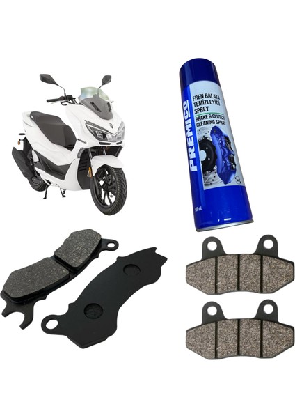 Mondial Strada 125 Ön Arka Fren Balatası Balata Sprey Hediye
