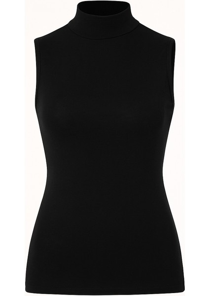 Likralı Penye Balıkçı Yaka Kolsuz Kadın Atlet – Esnek Basic Bluz Içlik, Vücuda Oturan Model indirimleri