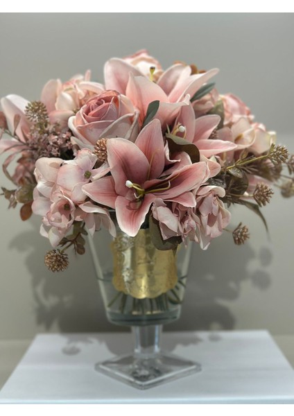 Yapay Güllü Lüx Vazo No:11