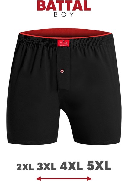 Erkek Boxer Battal Boy 3'lü Düğmeli, Süprem Kumaş (%100 Pamuk) fiyatları