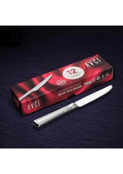 AVC117 Narin Tatlı Bıçağı 12'li