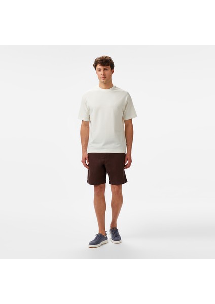 Erkek Krem Comfort Fit T-Shirt modelleri