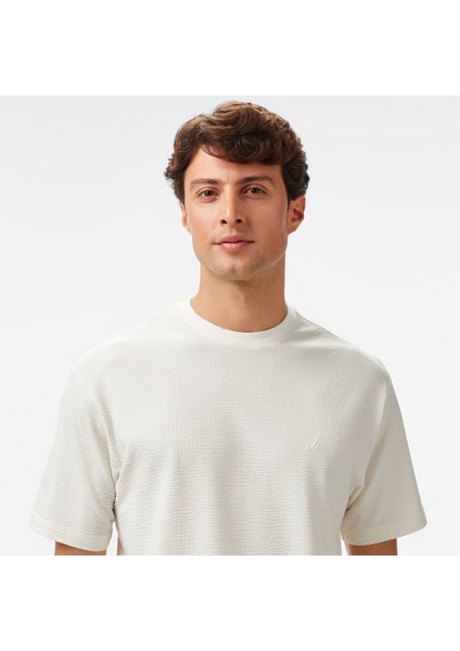 Erkek Krem Comfort Fit T-Shirt fırsatları