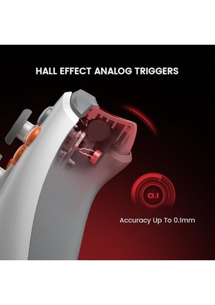 Xbox Series X|s, Xbox One ve Windows 10/11 Için T7 Kablolu Oyun Kumandası, Tak ve Çalıştır Oyun Oyun Oyun Pedi, Hall Efektli Joysticks/hall Trigger, 3,5 mm Ses Jakı - Beyaz fiyatları