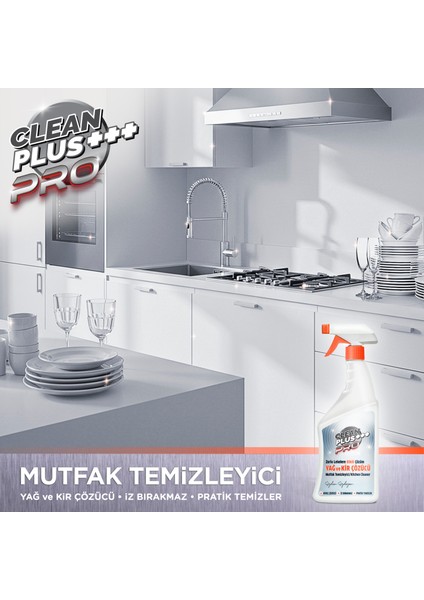 Clean Plus+ Pro Yağ ve Kir Çözücü Ultra Güçlü Mutfak Temizleyici 750 ml fiyatları