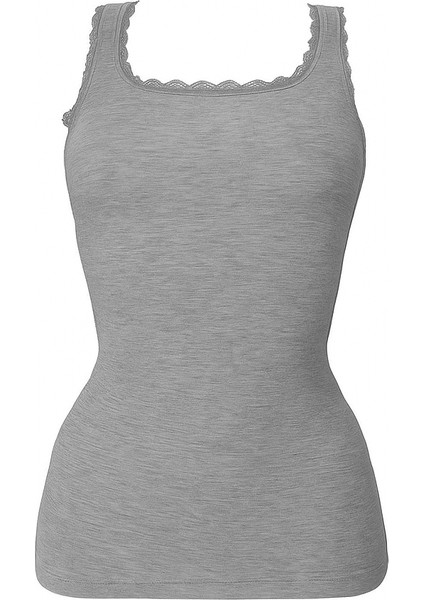 Kadın Filamlı Dantelli Kalın Askılı Atlet – Nefes Alan Özel Doku