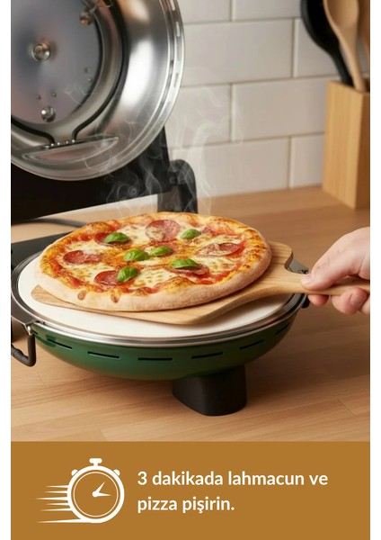 ® | Pro Plus Taş Fırın Pizza Makinesi - Yeşil modelleri