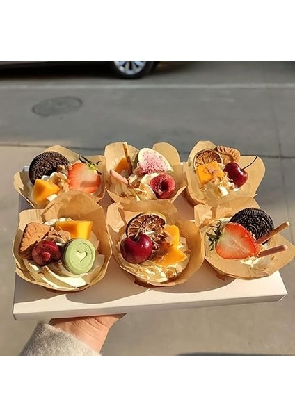 Muffin Kek Kapsülü Ince Tulip Kraft 100LÜ modelleri