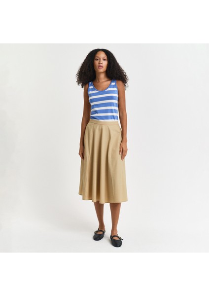 Kadın Bej Loose Fit Etek