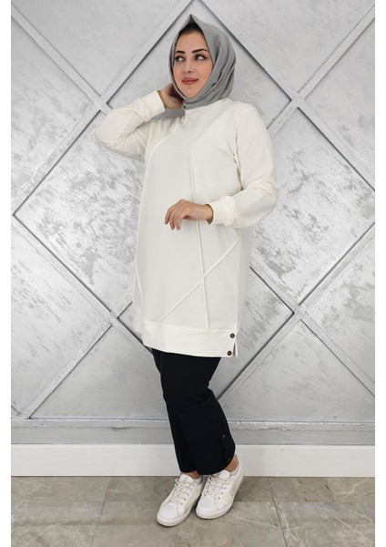 Kadın Kolye Detaylı Tesettür Tunik