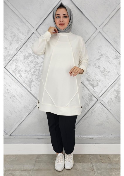 Kadın Kolye Detaylı Tesettür Tunik modelleri