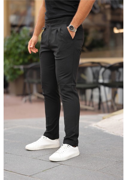 Kemer Detaylı Kuşaklı Old Money Kumaş Pantolon modelleri