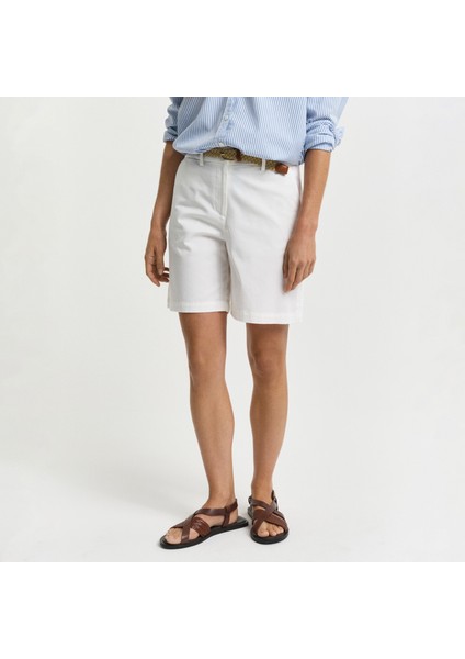 Kadın Beyaz Regular Fit Şort fiyatları