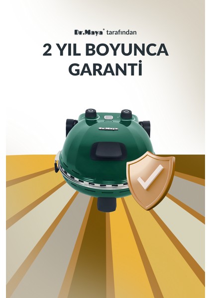 ® | Pro Plus Taş Fırın Pizza Makinesi - Yeşil