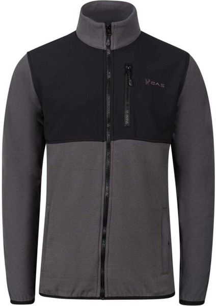 Cliff Erkek Parçalı Ince Polar Sweatshirt Antrasit