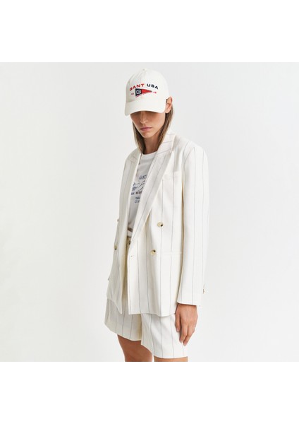 Unisex Krem Logolu Şapka