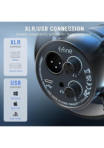 Boom Kol Standlı Dinamik Podcast Mikrofon Seti, Vokal Akışı Kaydetmek Için Stüdyo Xlr/usb Mikrofon, Sessiz Dokunmalı Metal Mikrofon, Kulaklık Jakı, Ağır Hizmet Boom KOLU-K688T fırsatları