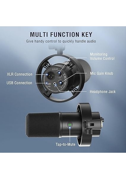 Boom Kol Standlı Dinamik Podcast Mikrofon Seti, Vokal Akışı Kaydetmek Için Stüdyo Xlr/usb Mikrofon, Sessiz Dokunmalı Metal Mikrofon, Kulaklık Jakı, Ağır Hizmet Boom KOLU-K688T indirimleri
