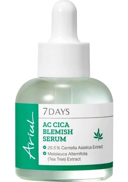 Ariul 7 Days Ac Cica Blemish Serum 20ML -%30 Centella Asiatica & Salisilik Asit Vegan Serum