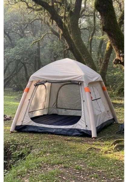 6 Kişilik Şişme Pratik Tenteli Kamp Çadırı 240X240X175