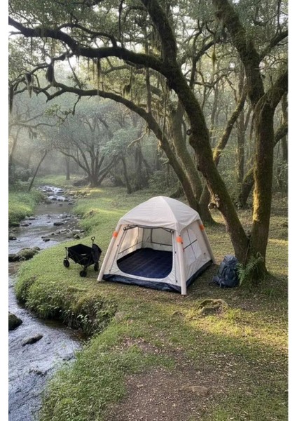 6 Kişilik Şişme Pratik Tenteli Kamp Çadırı 240X240X175 indirimleri