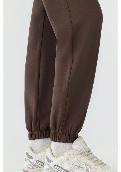 Kadın Esnek Bel Modal Touch Jogger Pantolon Kahve Kahvesi fırsatları