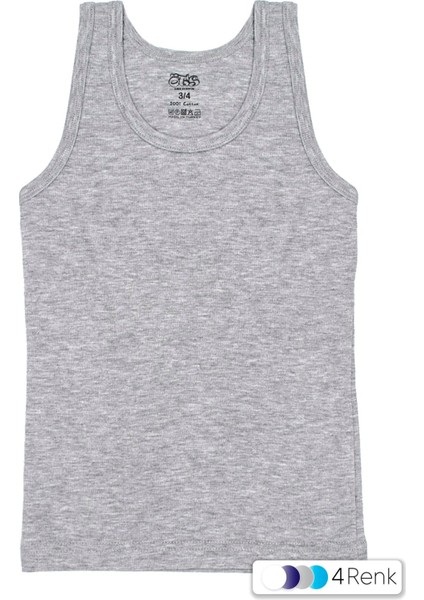 Erkek Çocuk Atlet 3'lü Ribana (%100 Pamuk) fiyatları