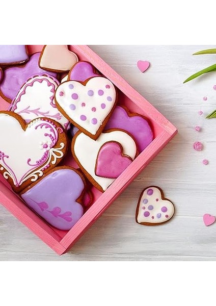 Home 3'lü Metal Kurabiye Kalıbı, Paslanmaz Hamur Şekillendirici, Kalp Şekilli Kalıp Özel Günler ve Partiler Için fiyatları