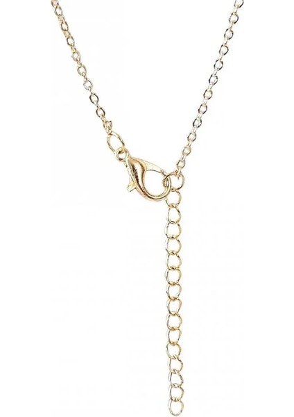 Kadın Kolye – Iç Içe Geçmiş Kalp Tasarım, Fuşya Zirkon Taşlı Altın Kaplama, Kararmaz Çelik Kolye fırsatları