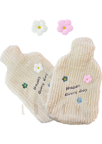 Yumuşak Peluş Kılıflı 2 Lt El Geçmeli Sıcak Su Torbası - Pembe indirimleri