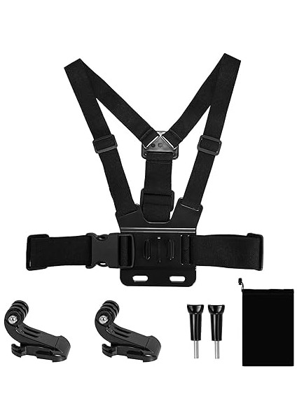 Fab Londra Tüm Gopro ve Çoğu Aksiyon Kamerası ile Uyumlu, Su Geçirmez Elastik Göğüs ve Baş Bandı, Kayış, Montaj fiyatları