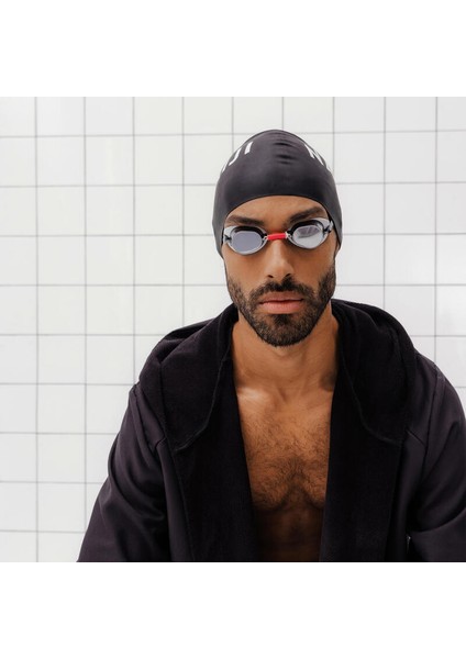 Yüzücü Gözlüğü Seti - İsveç Tipi - Standart Beden - Siyah/Kırmızı - Aynalı Cam modelleri