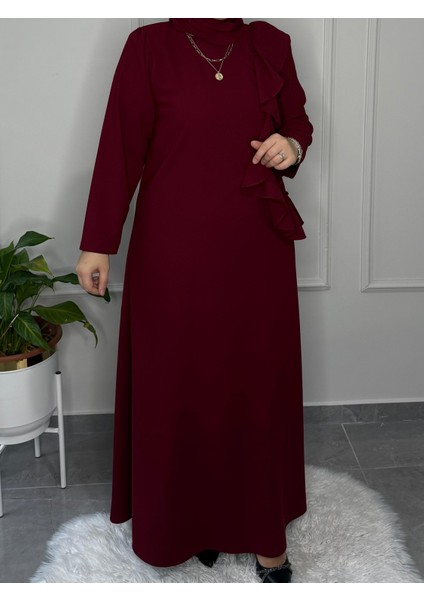 Marka Büyük Beden Tesettür Model Ilayda Double Krep Abiye Elbise 2.750,00 Tl indirimleri