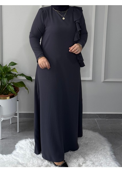 Marka Büyük Beden Tesettür Model Ilayda Double Krep Abiye Elbise 2.750,00 Tl fiyatları