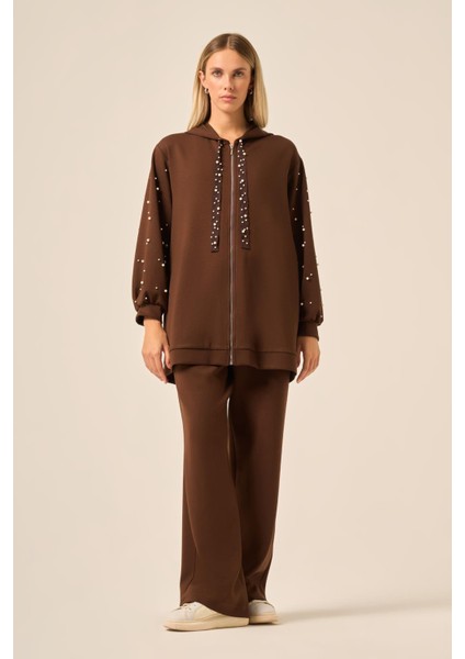 Kadın Oysho Pantolonlu Takım Acı Kahve 31224